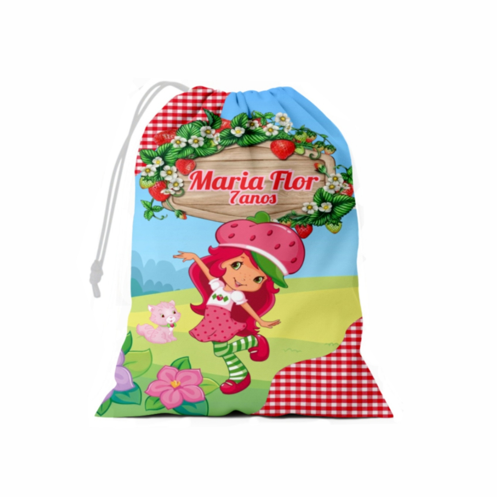 Bolsinha Supresa Moranguinho Personalizada Nome e Idade 15x20 Tecido Lembrancinha Aniversário Bolsinha Supresa Moranguinho Personalizada Nome e Idade 15x20 Tecido Lembrancinha Aniversário - Oferta na Shopee