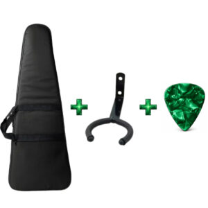 Kit Capa Bag Guitarra Luxo + Suporte Para Guitarra + Palheta - Oferta na Shopee