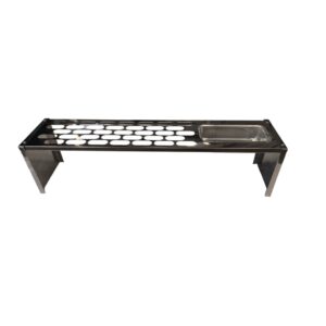 GRELHA PARA DESCANSADOR DE HAMBURGUER E CIA INOX 80 CM COM FORMA - Oferta na Shopee