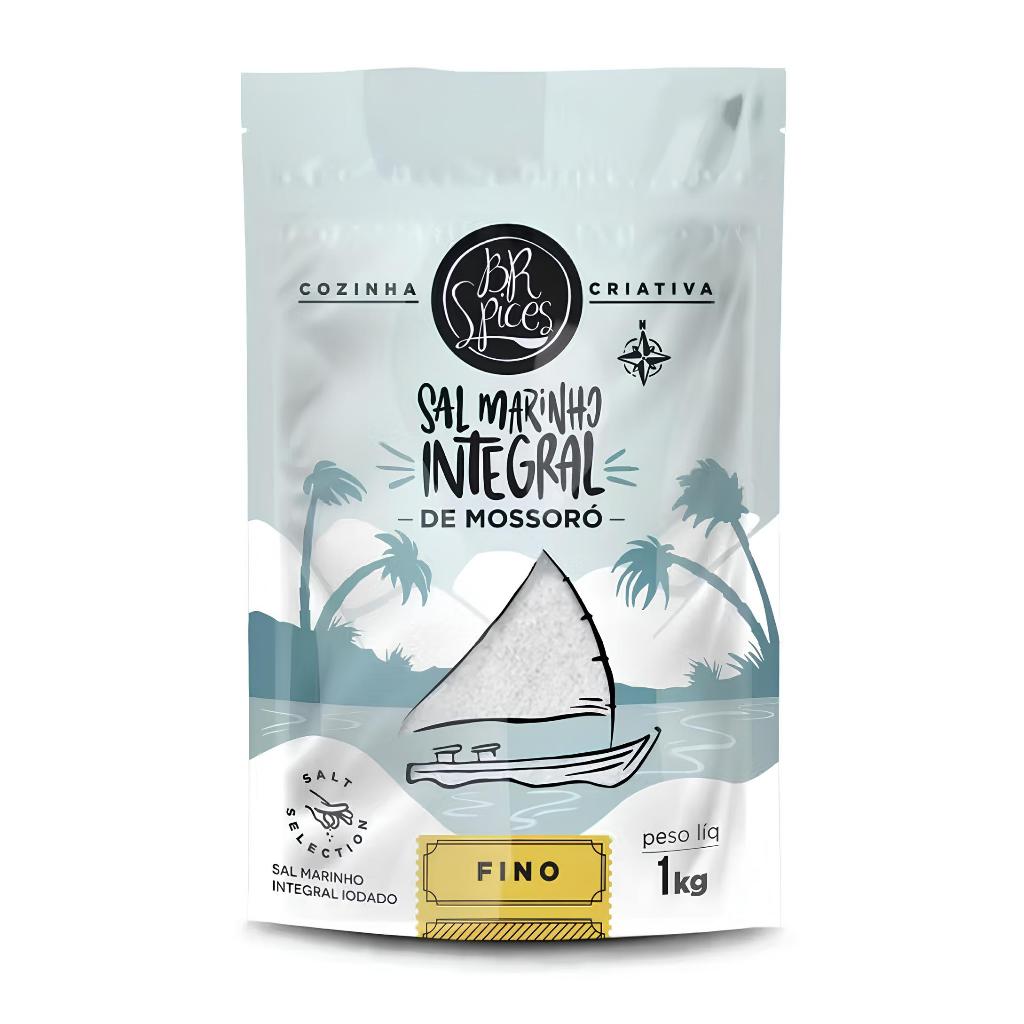 Sal Marinho BR Spices Integral De Mossoró Fino - 1kg Sal Marinho BR Spices Integral De Mossoró Fino - 1kg - Oferta na Shopee