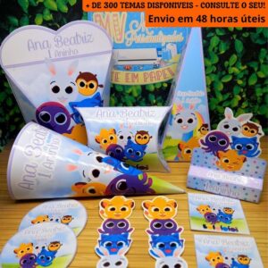 Kit Lembrancinhas Bolofofos 180 Itens Personalizado Pegue E Monte P/ Recortar - Oferta na Shopee