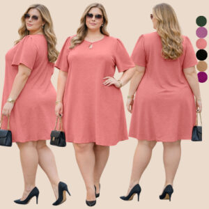 VESTIDO FEMININA PLUS SIZE ESTILOSA LUXO MIDI SOLTINHO MODA EVANGELICA GRANDE GORDA VERSATIL BASICA VESTIDOS FEMININO - Oferta na Shopee