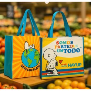 Ecobag Snoopy Sustentável – Modelos  e “Somos Parte de um Todo” | Edição Especial Peanuts - Oferta na Shopee
