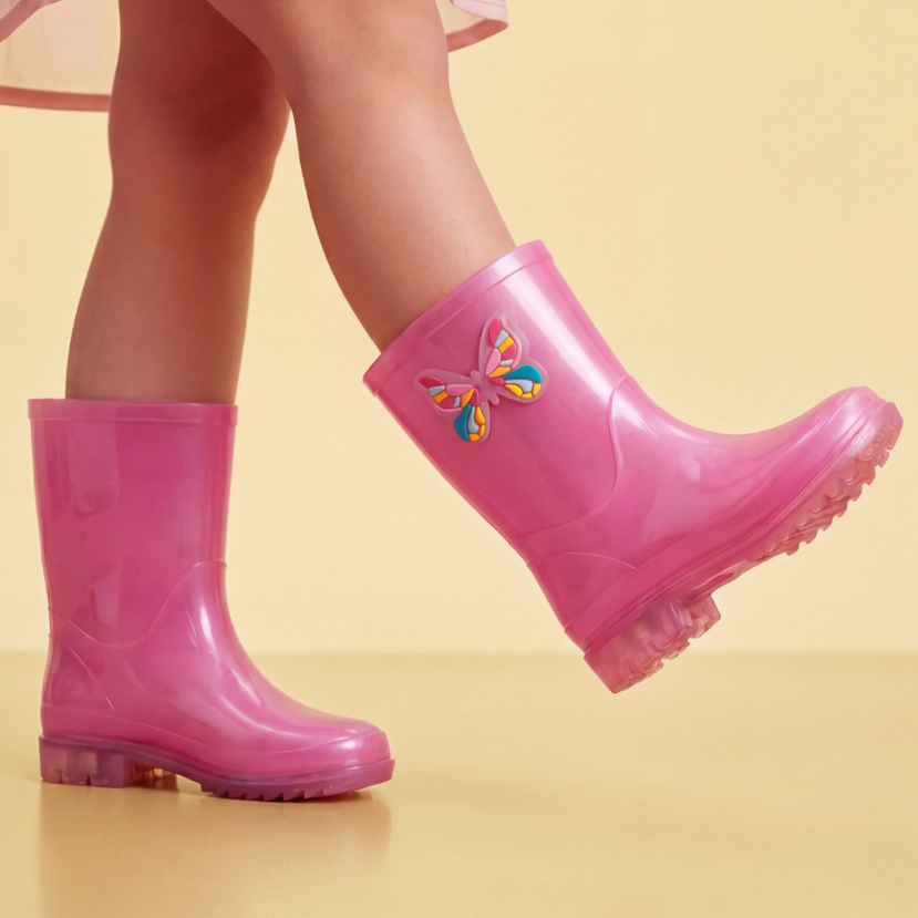Bota Infantil Menina Galocha Cano Alto Antiderrapante Confortável Vários Modelos Divertidos Bota Infantil Menina Galocha Cano Alto Antiderrapante Confortável Vários Modelos Divertidos