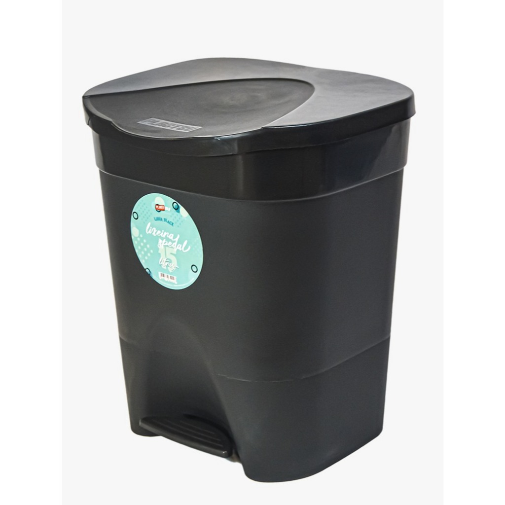 Lixeira Pedal C/ Tampa 15l Casa Cozinha Banheiro Escritório Lixeira Pedal C/ Tampa 15l Casa Cozinha Banheiro Escritório - Oferta na Shopee