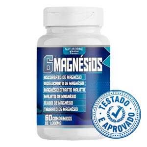 06 Magnésio 60 Comprimidos 1000mg Composição Completa 6 em 1 - Oferta na Shopee