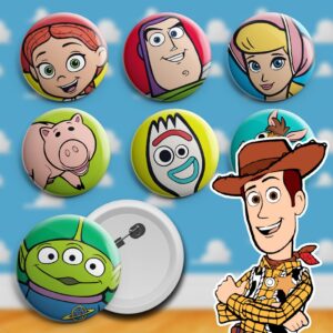 Bottons Toy Story personagens - broche alfinete boton bottom button pin - Oferta na Shopee