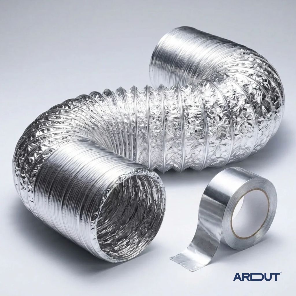 Duto Flexível 125mm 2,5 Metros Alumínio 05 Pol + Fita Aluminizada Exaustor Coifa Estufa Cultivo Grow Duto Flexível 125mm 2,5 Metros Alumínio 05 Pol + Fita Aluminizada Exaustor Coifa Estufa Cultivo Grow