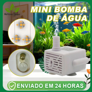 Mudo Bomba Submersa Bombinha Motor Para Aquário Fonte Água Bebedouro Pet 180L/H Bivolt - Oferta na Shopee