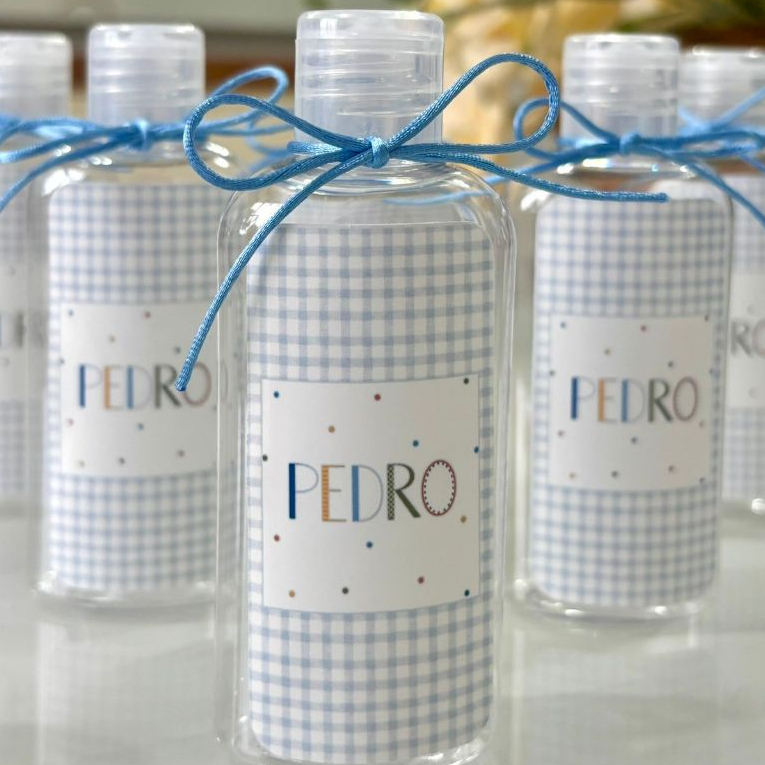 Frasco 60ml Personalizado com Nome para Chá de Bebê e Maternidade Frasco 60ml Personalizado com Nome para Chá de Bebê e Maternidade