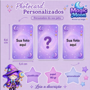 KIT c/até 10 PHOTOCARD (fanmade) PERSONALIZADO - Oferta na Shopee