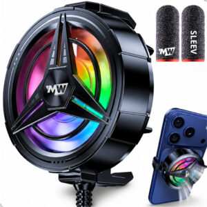 Cooler celular Gamer RGB MW11 5.500RPM + Luvinha de dedo ou Sem luva jogar free fire - Oferta na Shopee