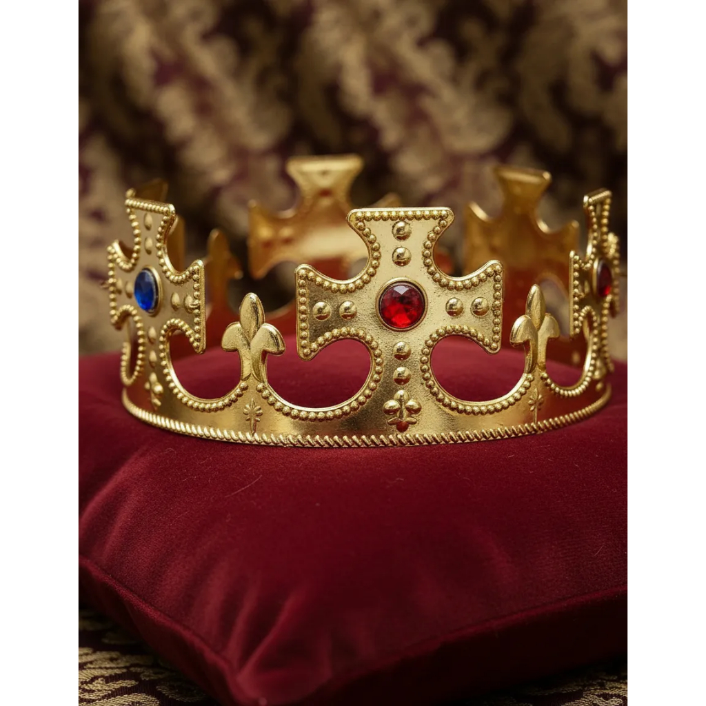 Coroa Rei Dourada Ajustável Acessório Fantasia Realeza - 1 unidade Coroa Rei Dourada Ajustável Acessório Fantasia Realeza - 1 unidade - Oferta na Shopee