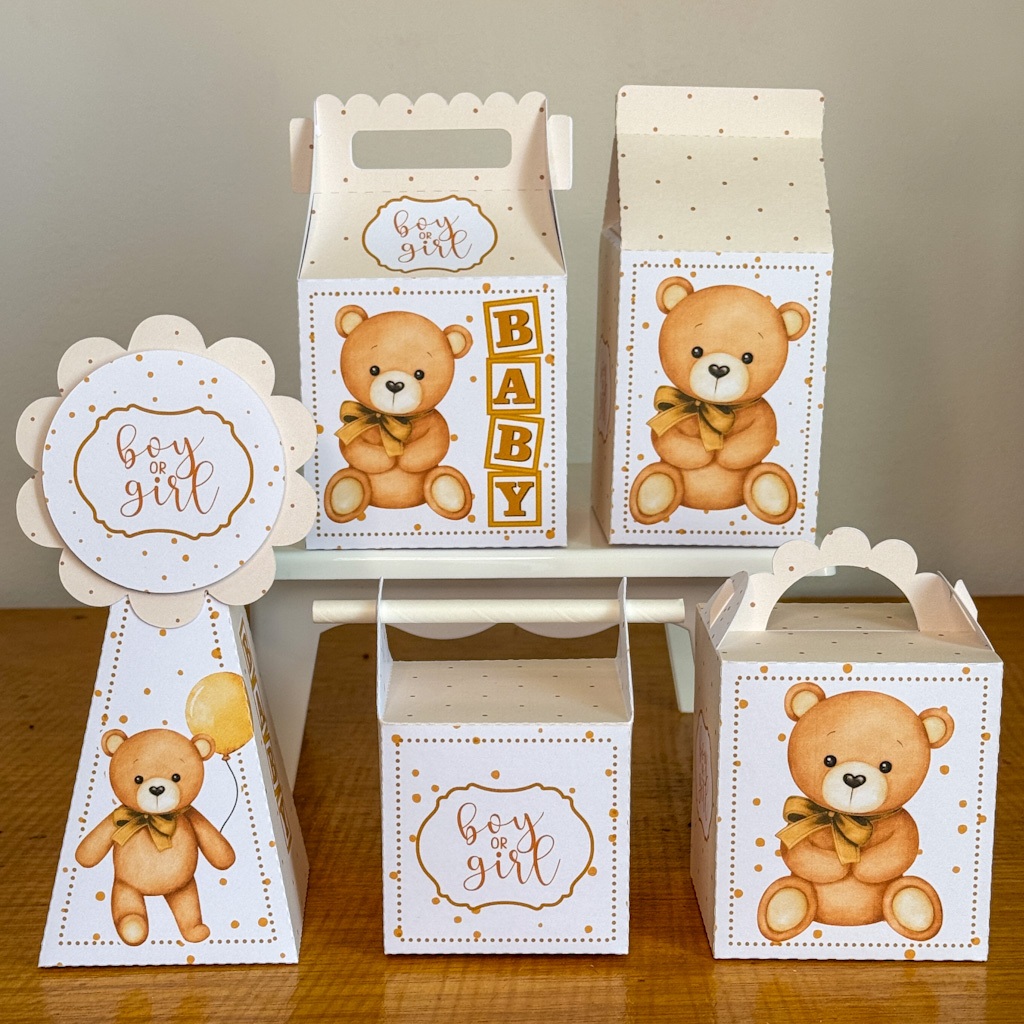 Kit Lembrancinha Chá de Bebê ou Chá Revelação Ursinho Dourado Neutro • + 4 Brinde Kit Lembrancinha Chá de Bebê ou Chá Revelação Ursinho Dourado Neutro • + 4 Brinde - Oferta na Shopee