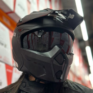 CAPACETE NORISK DARTH II MONOCOLOR URBANO PRETO FOSCO 4 EM 1 TRILHA MOTOCROSS EXCLUSIVO - Oferta na Shopee