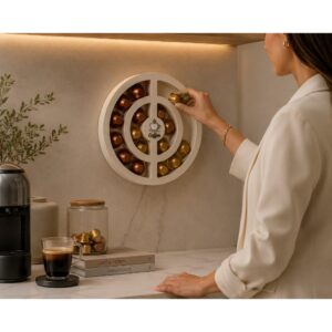 Porta Cápsulas Suporte Decorativo de Parede -Elegância e Praticidade - Oferta na Shopee
