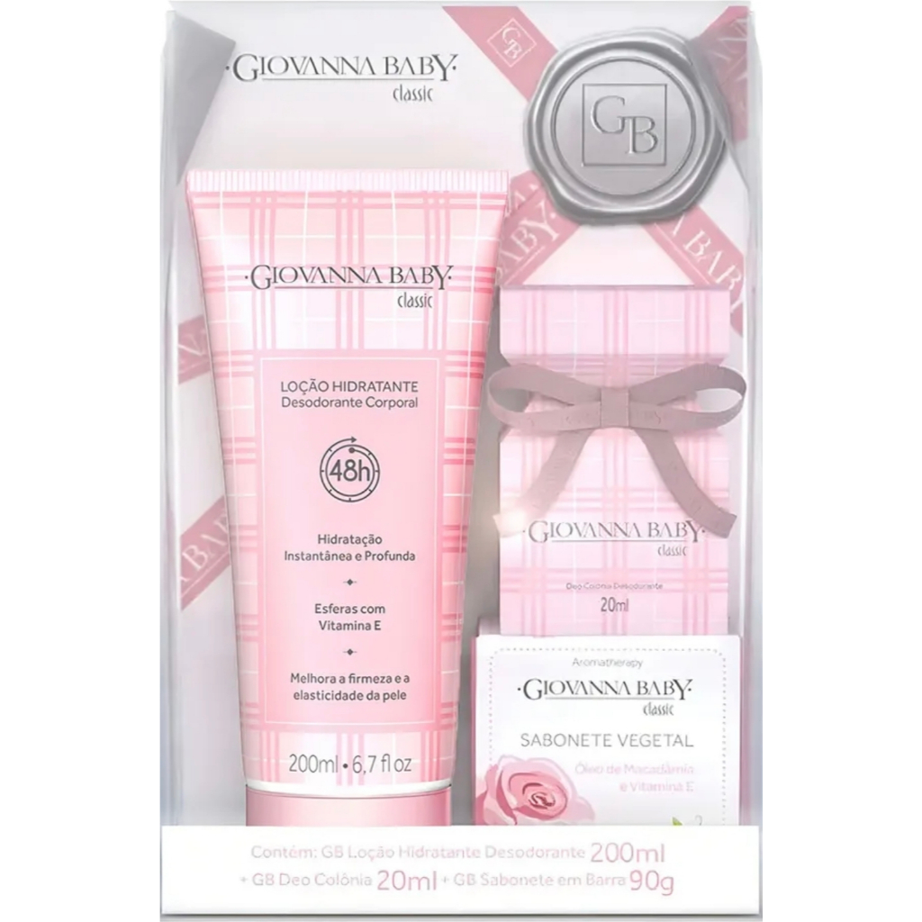 Kit Giovanna Baby Hidratante+Colonia+Sabonete para Presente Kit Giovanna Baby Hidratante+Colonia+Sabonete para Presente - Oferta na Shopee