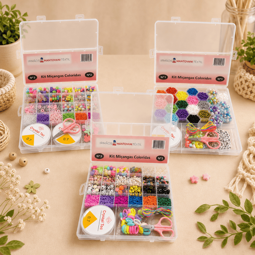 Kit Maleta Miçangas Coloridas para Pulseiras Colares Bijuterias Artesanato DIY com Tesoura Linha e Acessórios Kit Maleta Miçangas Coloridas para Pulseiras Colares Bijuterias Artesanato DIY com Tesoura Linha e Acessórios - Oferta na Shopee