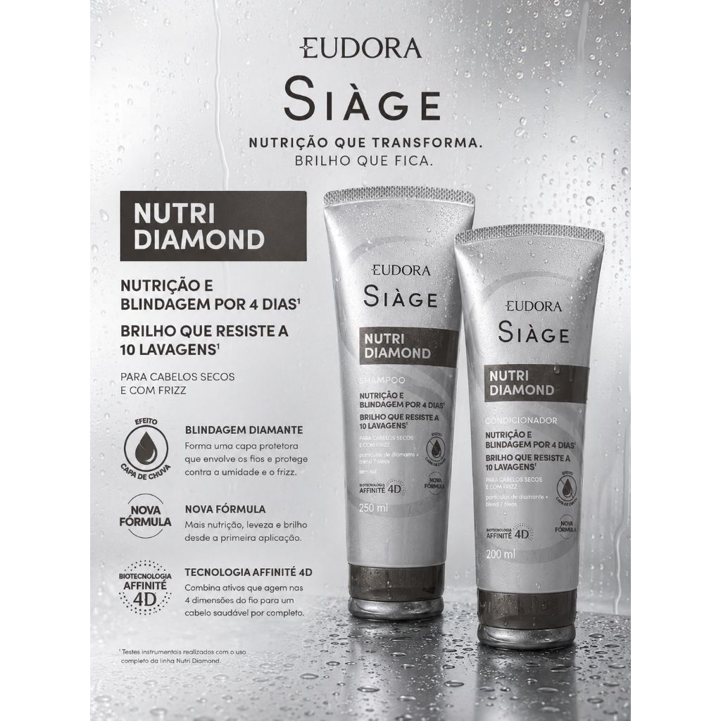 Siàge Nutri Diamond Shampoo + Condicionador ( Nova Embalagem) Siàge Nutri Diamond Shampoo + Condicionador ( Nova Embalagem) - Oferta na Shopee