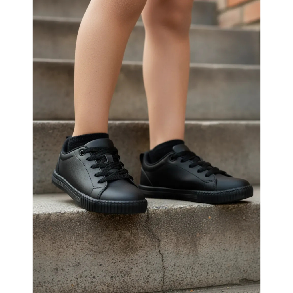 Tênis Infantil Preto Escolar Confortável Menino Menina SKCR Original Infanto Juvenil Tênis Infantil Preto Escolar Confortável Menino Menina SKCR Original Infanto Juvenil - Oferta na Shopee