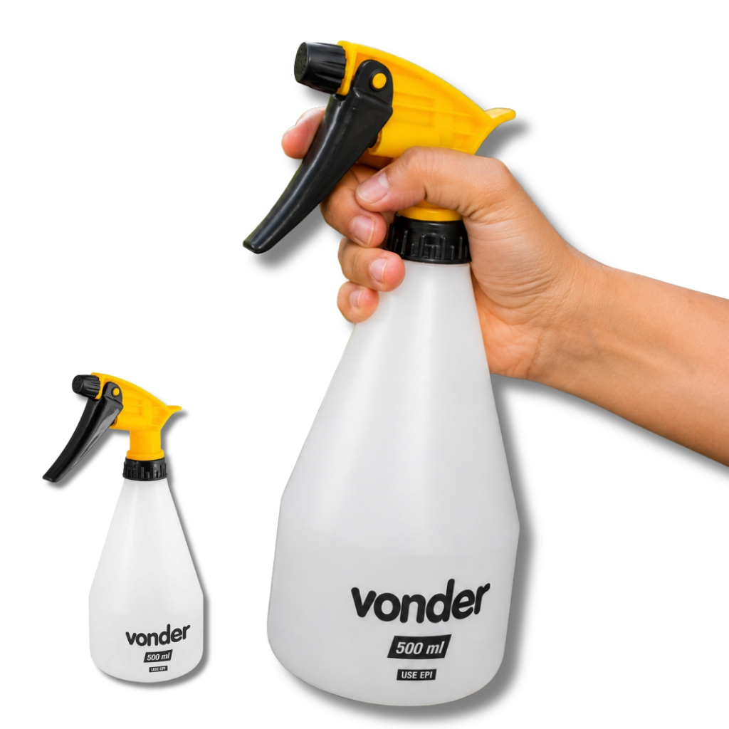 Borrifador Manual Pulverizador Vonder 500ml Regulável em Spray Jato para Jardim Faxina Estética Borrifador Manual Pulverizador Vonder 500ml Regulável em Spray Jato para Jardim Faxina Estética