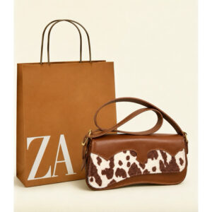 Bolsa Baguete Country de Ombro Feminina Estampa de Vaquinha Festa Vaquejada - Oferta na Shopee