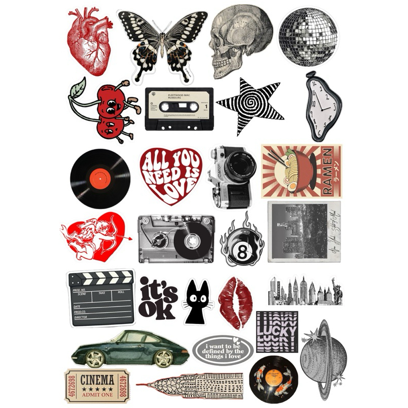Kit de Adesivos Vintage Premium – Alta Qualidade • Stickers Retrô Imperdíveis – Decore- Coleção Aesthetic Vintage-20-25 Kit de Adesivos Vintage Premium – Alta Qualidade • Stickers Retrô Imperdíveis – Decore- Coleção Aesthetic Vintage-20-25 - Oferta na Shopee