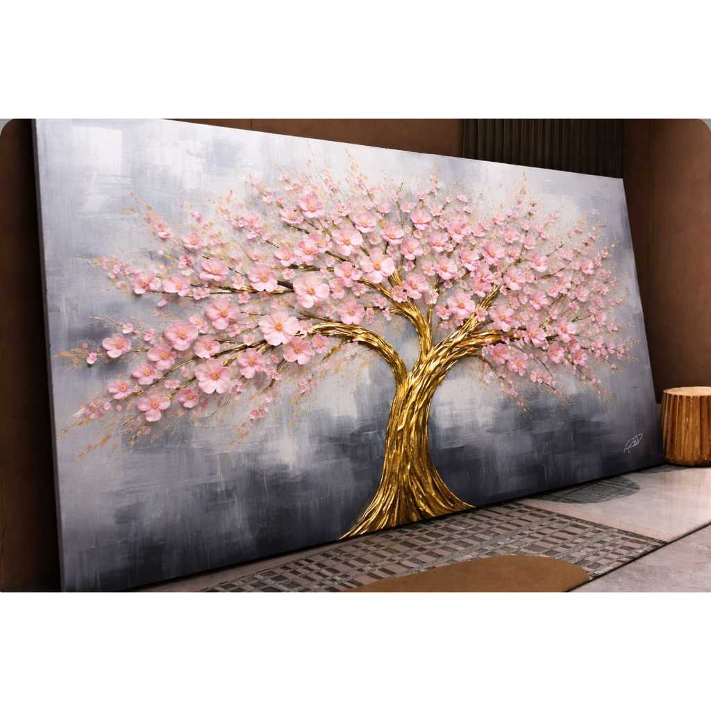 QUADRO DECORATIVO 1 PEÇA ARVORE DA VIDA ROSA DOURADA QUADRO DECORATIVO 1 PEÇA ARVORE DA VIDA ROSA DOURADA - Oferta na Shopee