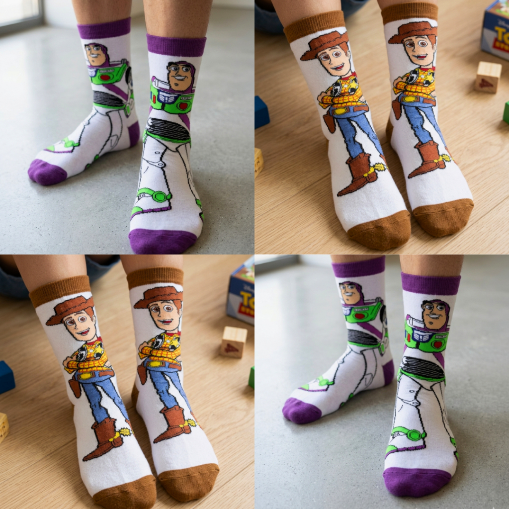 Meias divertidas personagem TOY STORY FILME – Confortáveis e Coloridas para Adultos Meias divertidas personagem TOY STORY FILME – Confortáveis e Coloridas para Adultos - Oferta na Shopee