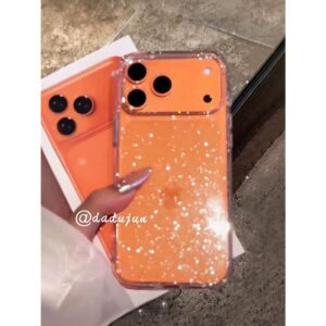 Capa Transparente com Glitter Premium Para 17 PRO MAX ✨ Antichoque com Proteção de Câmera | Brilho Elegante para iPhone - Oferta na Shopee