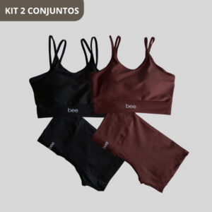 KIT 2 Roupa Fitness Feminina Academia 2 Peças Cós Alto Zero Transparencia Treino Modelador - Oferta na Shopee