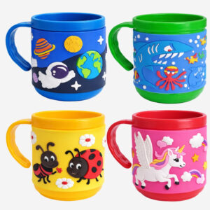 Caneca Infantil Divertida Colorida Resistente 200 ml Criança Alimentação Utensilio - Oferta na Shopee