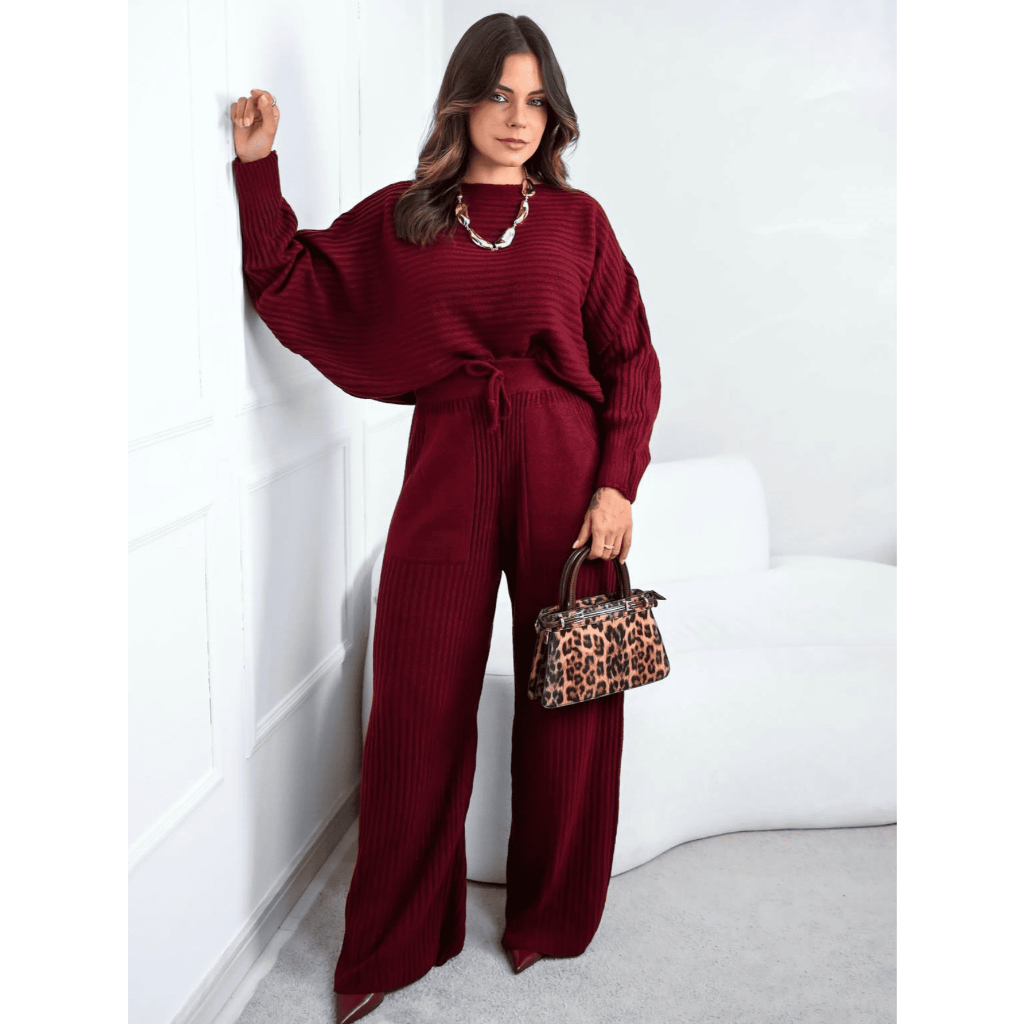 Conjunto Canelado Bolso Tricô Mousse Blogueira Inverno 2026 Conjunto Canelado Bolso Tricô Mousse Blogueira Inverno 2026 - Oferta na Shopee