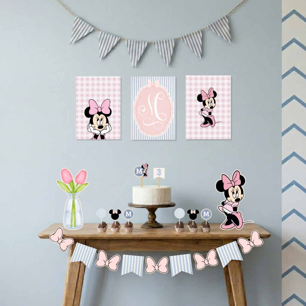 Kit Festa Minnie Rosa Só um Bolinho Personalizado Papel Matte 180g Mesversário Aniversário Clean Kit Festa Minnie Rosa Só um Bolinho Personalizado Papel Matte 180g Mesversário Aniversário Clean - Oferta na Shopee