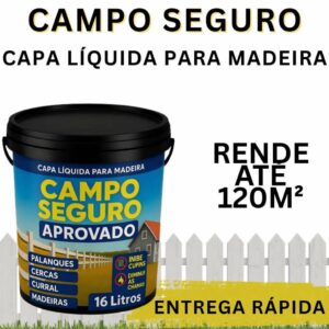 TINTA MADEIRA CAMPO SEGURO 18L ALTA DURABILIDADE PARA CERCA PALANQUE CURRAL E ÁREA RURAL - Oferta na Shopee