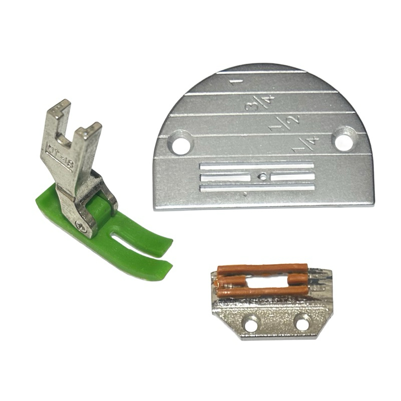 Kit Dente Silicone + Calcador Teflon + Chapa Reta Industrial 4 Carreiras Kit Dente Silicone + Calcador Teflon + Chapa Reta Industrial 4 Carreiras