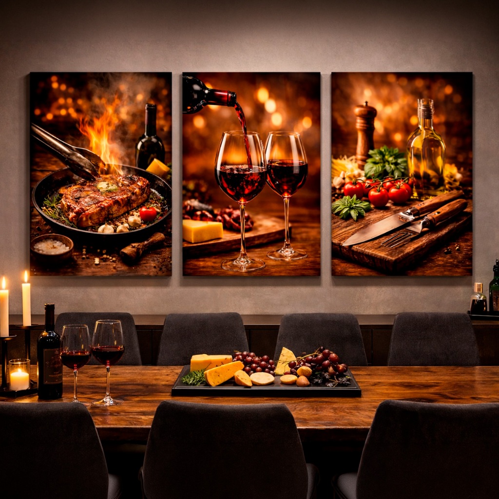 Quadros Decorativos Vinho Churrasco Restaurante Jantar Cozinha MDF 3mm Quadros Decorativos Vinho Churrasco Restaurante Jantar Cozinha MDF 3mm - Oferta na Shopee