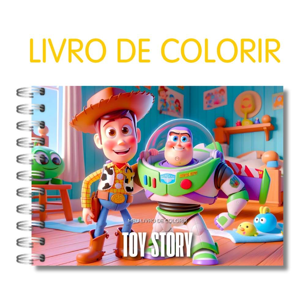 Livro de Colorir LANÇAMENTO Toy Story 5 Folha Grossa e Capa Dura 180g 50 Páginas / PROMOÇÃO Livro de Colorir LANÇAMENTO Toy Story 5 Folha Grossa e Capa Dura 180g 50 Páginas / PROMOÇÃO