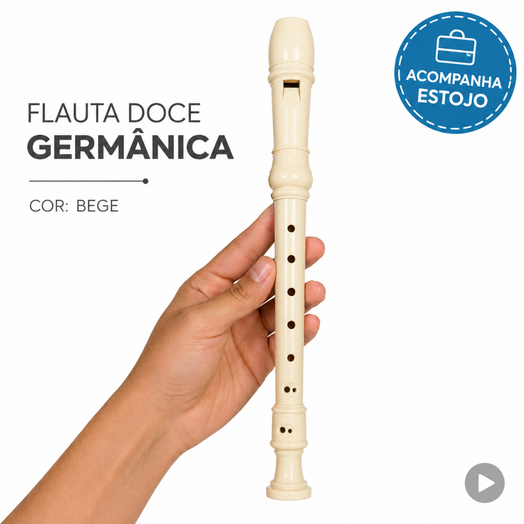 Flauta Doce Soprano Germânica Yin's Paper Plástico Creme Bege Iniciante Com Estojo Flauta Doce Soprano Germânica Yin's Paper Plástico Creme Bege Iniciante Com Estojo - Oferta na Shopee