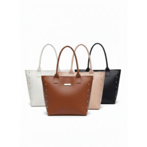 Bolsa Feminina Tote Grande Elegante Ombro com Detalhes Dourados Dia a Dia  Praia Faculdade Trabalho - Oferta na Shopee