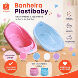 Banheira para bebê Menino e Menina+Saboneteira de Gatinho - banheira de bebe rosa e azul - 22 litros - Oferta na Shopee