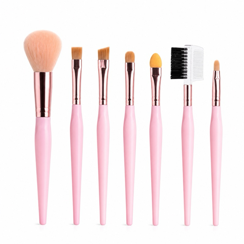 KIT 7 Pincéis Maquiagem Conjunto De Pincel Completo para Sombra Delineador Pó Blush KIT 7 Pincéis Maquiagem Conjunto De Pincel Completo para Sombra Delineador Pó Blush - Oferta na Shopee
