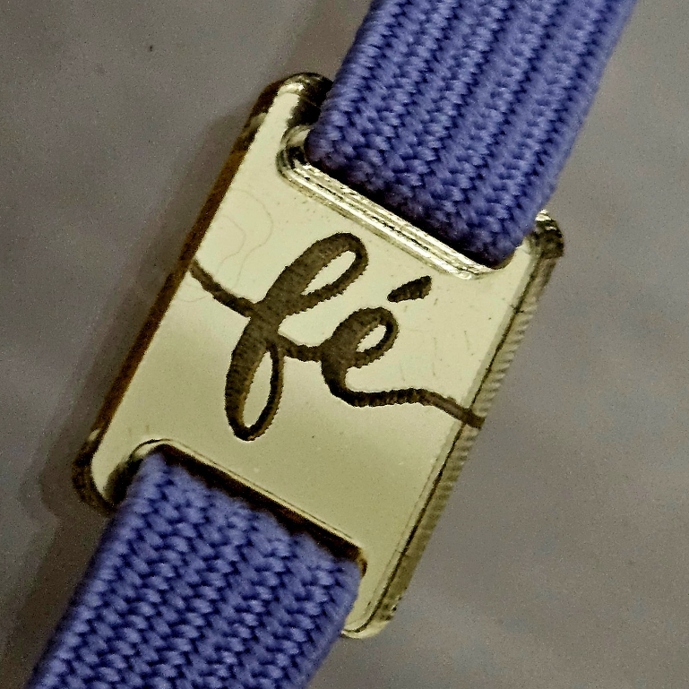 FÉ MINI FINALIZADORES/ PASSANTES - 1,3x1 cm - Para Encadernação - Elástico de 7mm FÉ MINI FINALIZADORES/ PASSANTES - 1