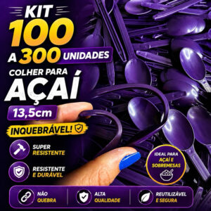 Colher Roxa Inquebrável 13