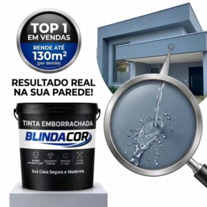 Tinta Emborrachada Impermeabilizante 4Kg Ou 18kg BlindaCor Anti Mofo Parede Telhado Premium - Oferta na Shopee