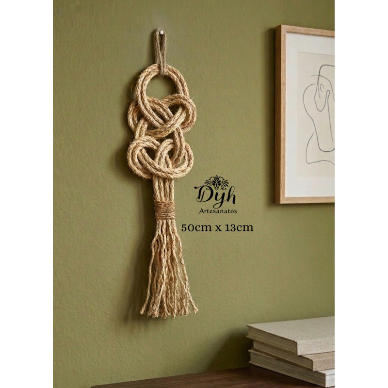 MANDALA VERTICAL decoração de parede rústica, decoração casa, decoração boho, enfeite sisal/NATURAL. MANDALA VERTICAL decoração de parede rústica