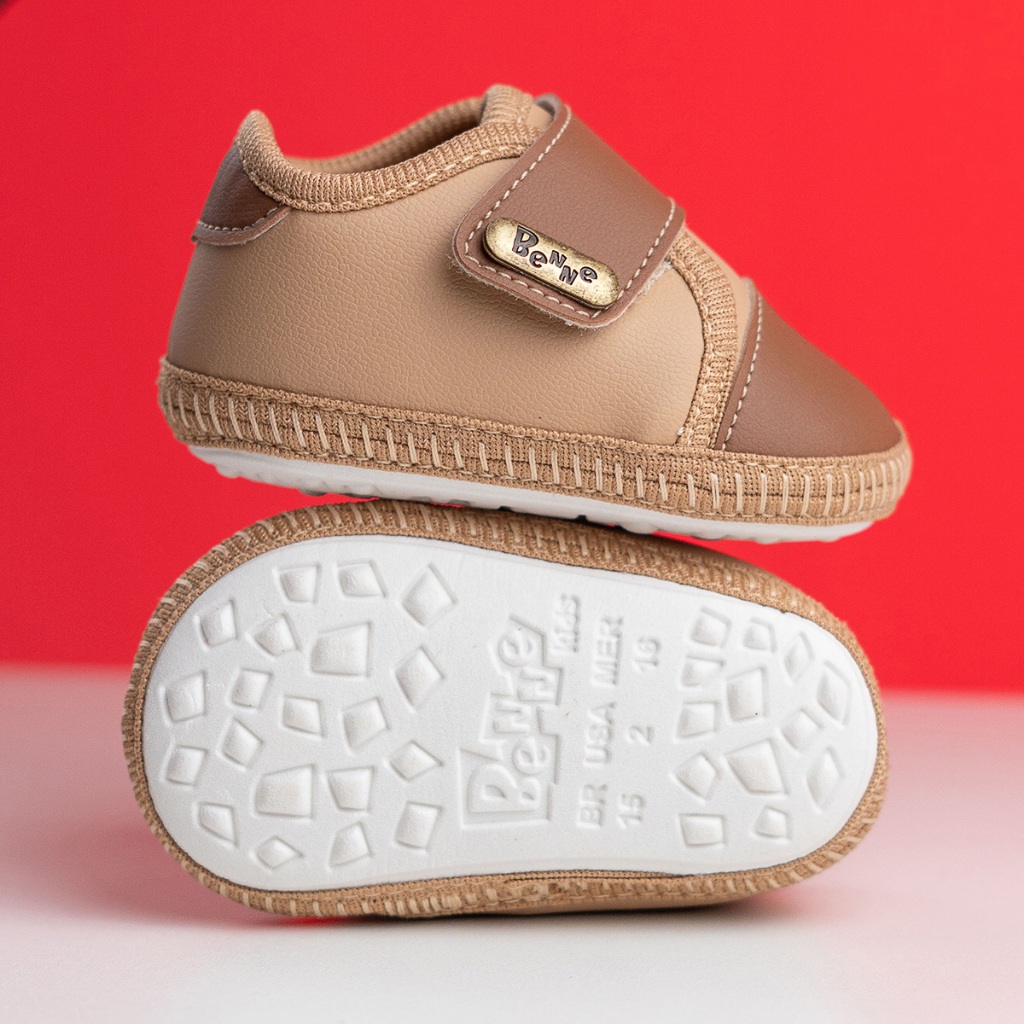 Tênis Recém Nascido Bebê Casual Infantil Confortável Batizado Delicado Velcro Calce Fácil Promoção Tênis Recém Nascido Bebê Casual Infantil Confortável Batizado Delicado Velcro Calce Fácil Promoção