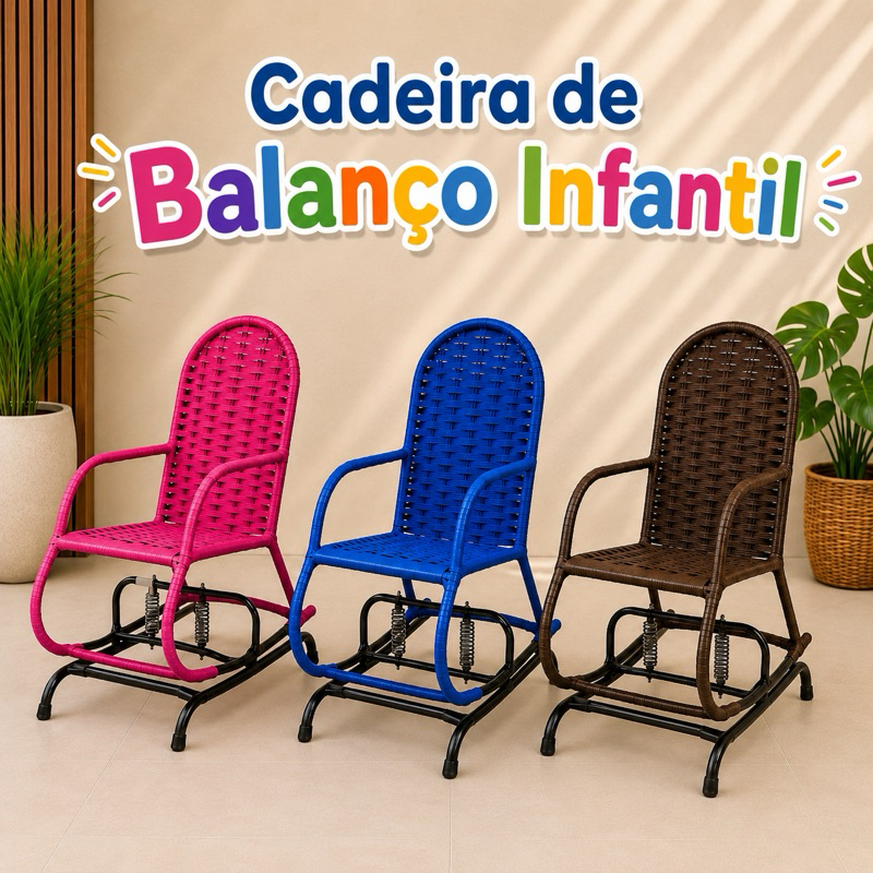 Cadeira de Balanço Descanso Infantil 2 Molas Cadeira de Balanço Descanso Infantil 2 Molas