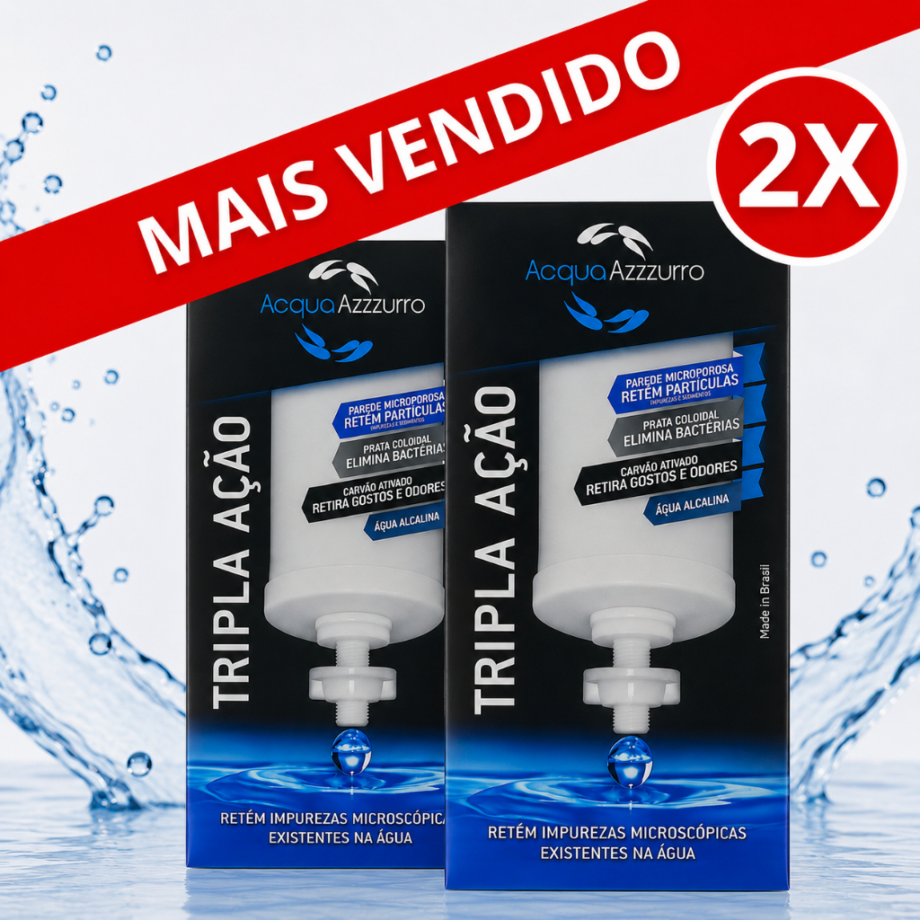 Kit 02 Velas Alcalinas Premium Tripla Ação Compatível P/ todos Filtros De Barro Kit 02 Velas Alcalinas Premium Tripla Ação Compatível P/ todos Filtros De Barro