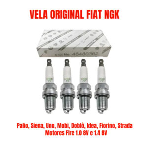Jogo Vela Ignição Fiat Palio Uno Siena Doblo 1.0/1.3/1.4/8v Fire - Oferta na Shopee